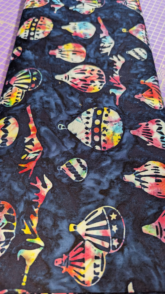 Banyan Batiks Taking Flight Midnight / Meter