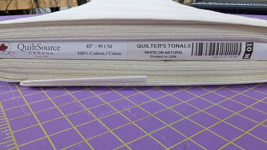 Quilter's Tonals White on Natural / Meter